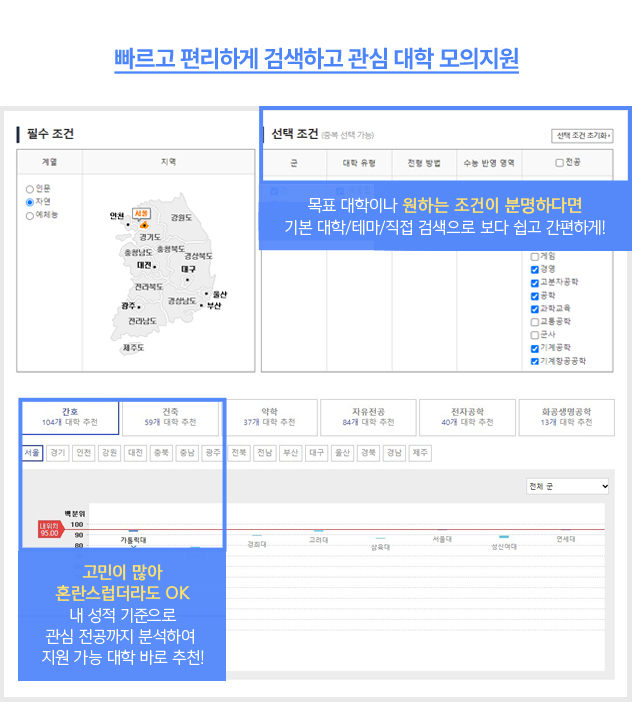 빠르고 편리한 모의지원