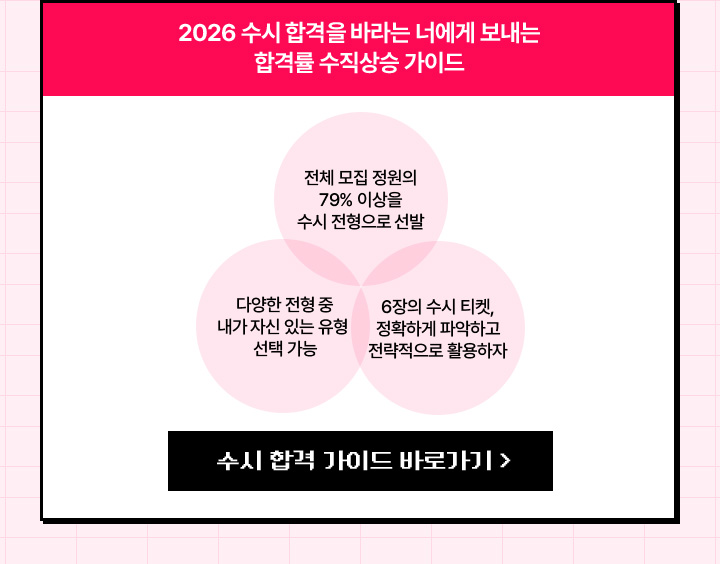 2025 수시 전형 정확하게 알고 준비하자!