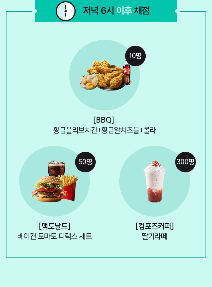 저녁 6시 이후 채점