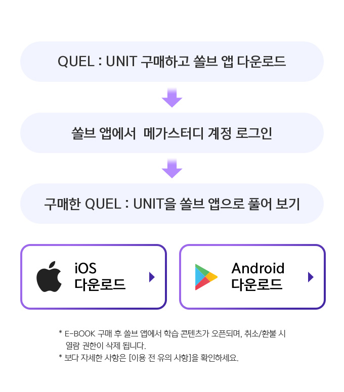 QUEL : UNIT 구매하고 쏠브 앱 다운로드