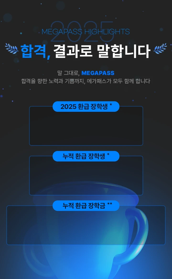 합격 결과로 말합니다