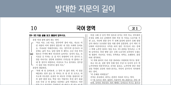 방대한 지문의 길이