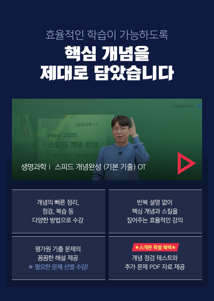 효율적인 학습이 가능하도록 핵심 개념을 제대로 담았습니다