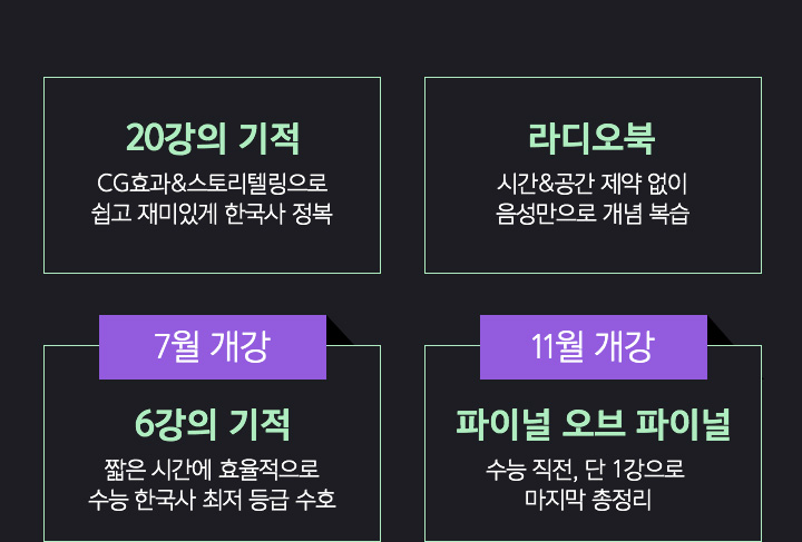 20강의 기적 / 라디오북 / 6강의 기적 / 파이널 오브 파이널